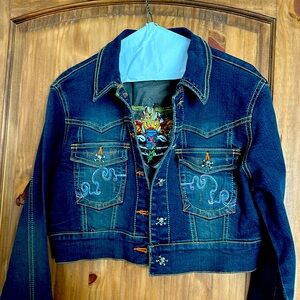 Beautiful embroidered denim jacket